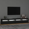 TV-taso LED-valoilla musta 240x35x40 cm