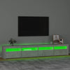 Betoninharmaa tv-taso led-valoilla Harghitei 240x35x40cm
