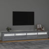 TV-taso LED-valoilla harmaa Sonoma 240x35x40 cm