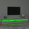 Harmaa tv-taso led-valoilla Harghitei 240x35x40cm