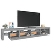 TV-taso LED-valoilla harmaa Sonoma 260x36,5x40 cm