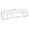 TV-taso LED-valoilla ruskea tammi 260x36,5x40 cm