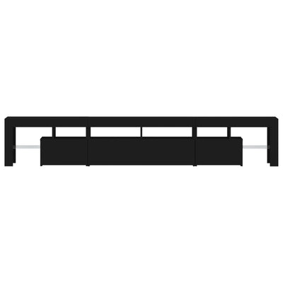 TV-taso LED-valoilla musta 230x36,5x40 cm