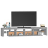 TV-taso LED-valoilla harmaa Sonoma 230x36,5x40 cm