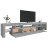 TV-taso LED-valoilla harmaa Sonoma 215x36,5x40 cm