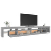 TV-taso LED-valoilla harmaa Sonoma 290x36,5x40 cm