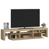 Sonoma tammi tv-taso led-valoilla Cinstantin 200x36,5x40cm