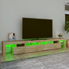 Sonoma tammi tv-taso led-valoilla Cinstantin 260x36,5x40cm