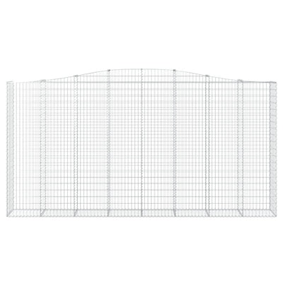 Kaareva kivikori 400x50x200/220 cm galvanoitu rauta