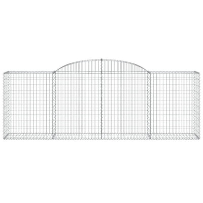 Kaareva kivikori 300x50x100/120 cm galvanoitu rauta