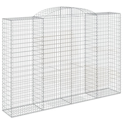 Kaareva kivikori 300x50x200/220 cm galvanoitu rauta
