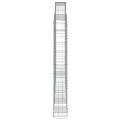 Kaareva kivikori 400x30x220/240 cm galvanoitu rauta