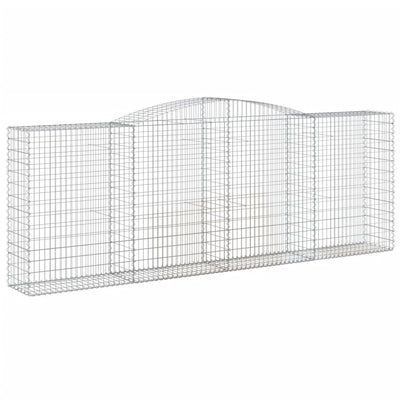 Kaareva kivikori 400x50x140/160 cm galvanoitu rauta
