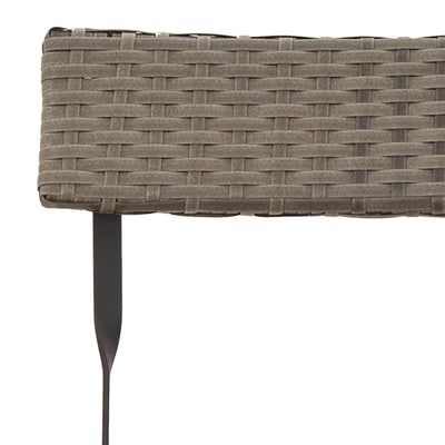 Harmaa taitettavat bistrotuolit Facredin 8 kpl (polyrottinki ja teräs)