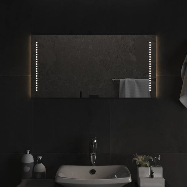 Kylpyhuoneen LED-peili 40x80 cm