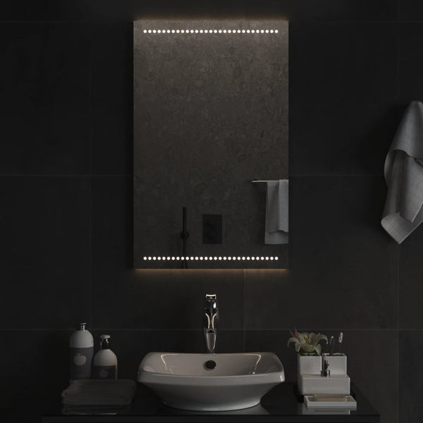 Kylpyhuoneen LED-peili 50x80 cm