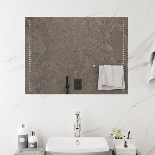 Kylpyhuoneen LED-peili 60x80 cm