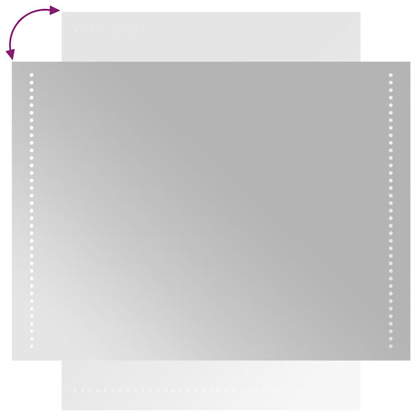Kylpyhuoneen LED-peili 60x80 cm