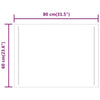 Kylpyhuoneen LED-peili 60x80 cm