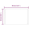 Kylpyhuoneen LED-peili 50x80 cm