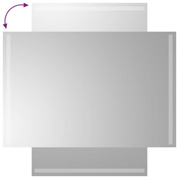 Kylpyhuoneen LED-peili 60x90 cm