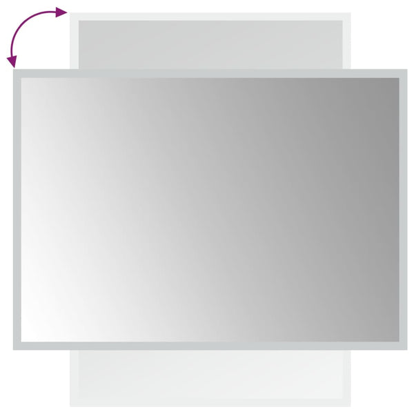 Kylpyhuoneen LED-peili 50x70 cm