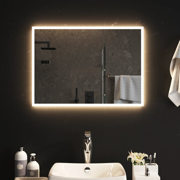 Kylpyhuoneen LED-peili 50x70 cm