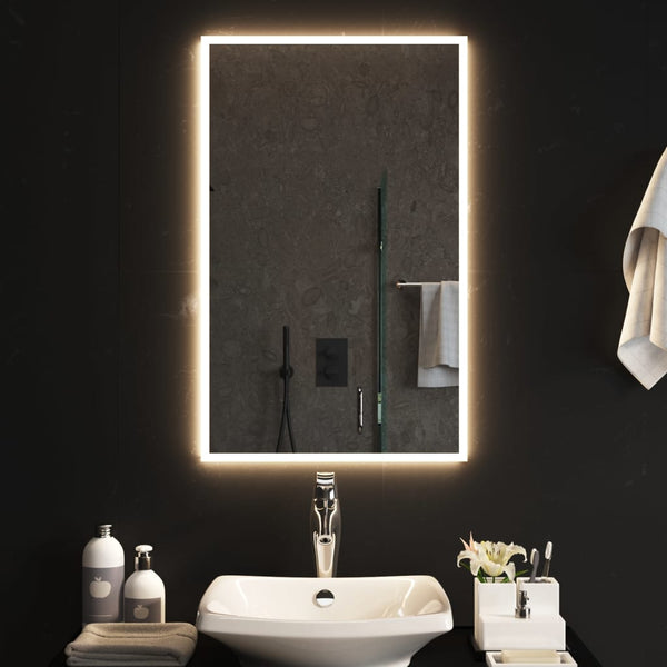 Kylpyhuoneen LED-peili 50x80 cm