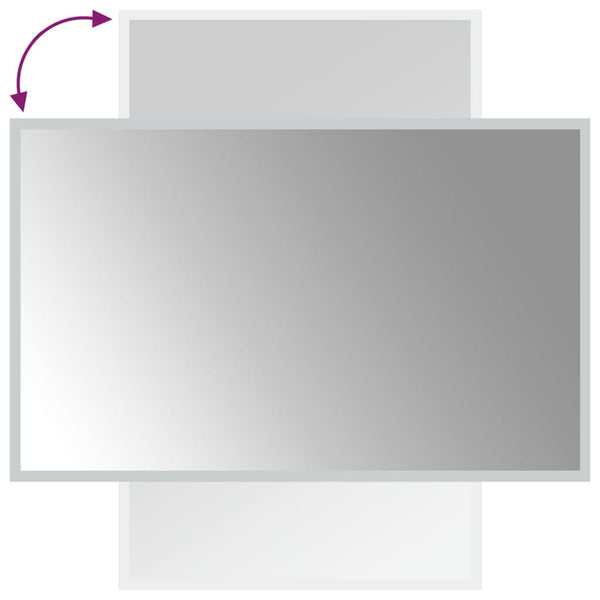Kylpyhuoneen LED-peili 50x80 cm