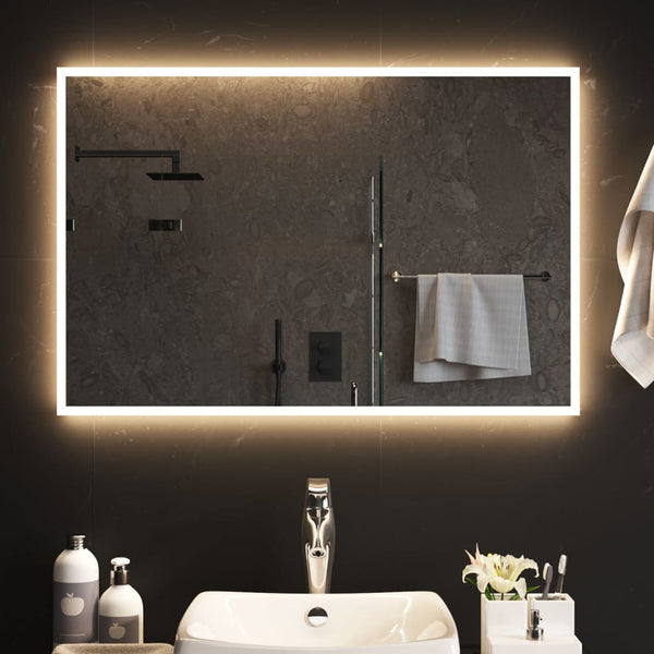 Kylpyhuoneen LED-peili 60x90 cm