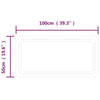 Kylpyhuoneen LED-peili 50x100 cm