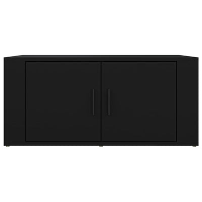Sohvapöytä musta 80x50x36 cm tekninen puu