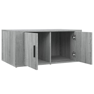 Sohvapöytä harmaa Sonoma 80x50x36 cm tekninen puu