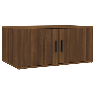 Sohvapöytä ruskea tammi 80x50x36 cm tekninen puu