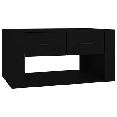 Sohvapöytä musta 80x50x40 cm tekninen puu