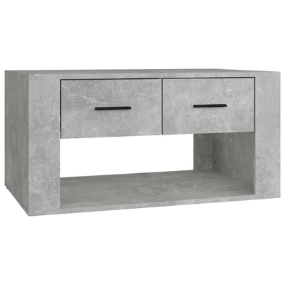 Sohvapöytä betoninharmaa 80x50x40 cm tekninen puu