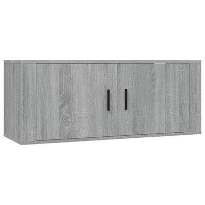 Seinäkiinnitettävä TV-taso Sonoma-tammi 100x34,5x40 cm