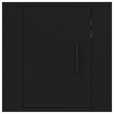 Seinäkiinnitettävät TV-tasot 2 kpl musta 40x34,5x40 cm