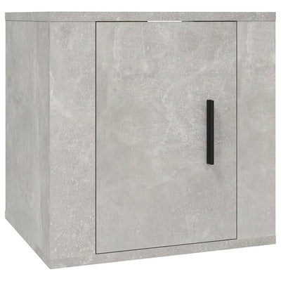 Seinäkiinnitettävät TV-tasot 2 kpl betoninharmaa 40x34,5x40 cm