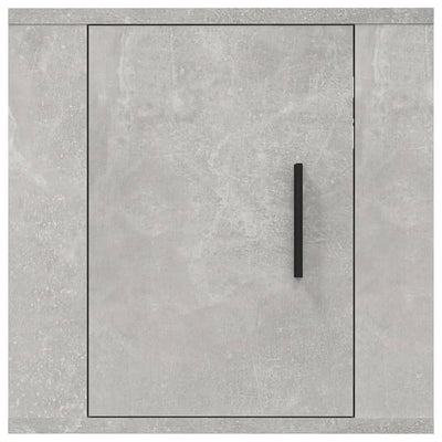 Seinäkiinnitettävät TV-tasot 2 kpl betoninharmaa 40x34,5x40 cm
