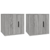 Seinäkiinnitettävät TV-tasot 2 kpl harmaa Sonoma 40x34,5x40 cm