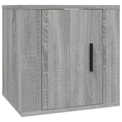 Seinäkiinnitettävät TV-tasot 2 kpl harmaa Sonoma 40x34,5x40 cm
