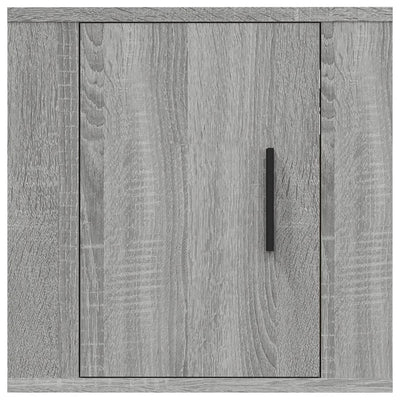 Seinäkiinnitettävät TV-tasot 2 kpl harmaa Sonoma 40x34,5x40 cm