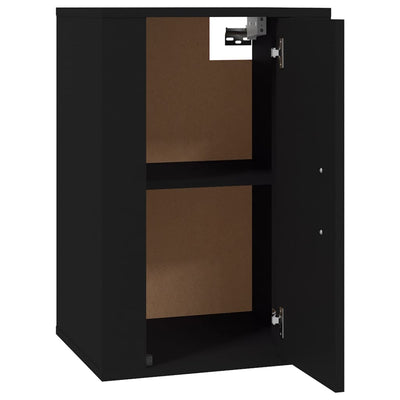 Seinäkiinnitettävät TV-tasot 2 kpl musta 40x34,5x60 cm