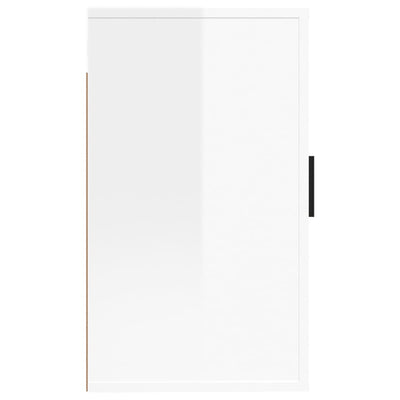 Seinäkiinnitettävät TV-tasot 2kpl kork.kiilto valk 40x34,5x60cm
