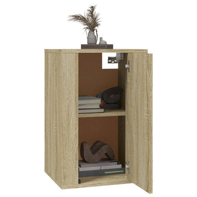 Seinäkiinnitettävät TV-tasot 2 kpl Sonoma-tammi 40x34,5x60 cm