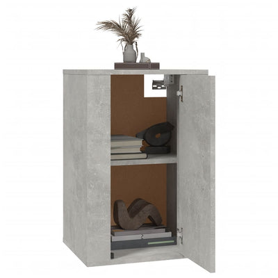 Seinäkiinnitettävät TV-tasot 2 kpl betoninharmaa 40x34,5x60 cm