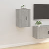 Seinäkiinnitettävät TV-tasot 2 kpl betoninharmaa 40x34,5x60 cm