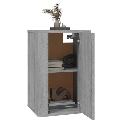 Seinäkiinnitettävät TV-tasot 2 kpl harmaa Sonoma 40x34,5x60 cm