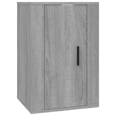 Seinäkiinnitettävät TV-tasot 2 kpl harmaa Sonoma 40x34,5x60 cm